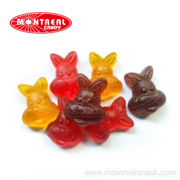 Sweet candy halal colorful bunny jelly gummy candy